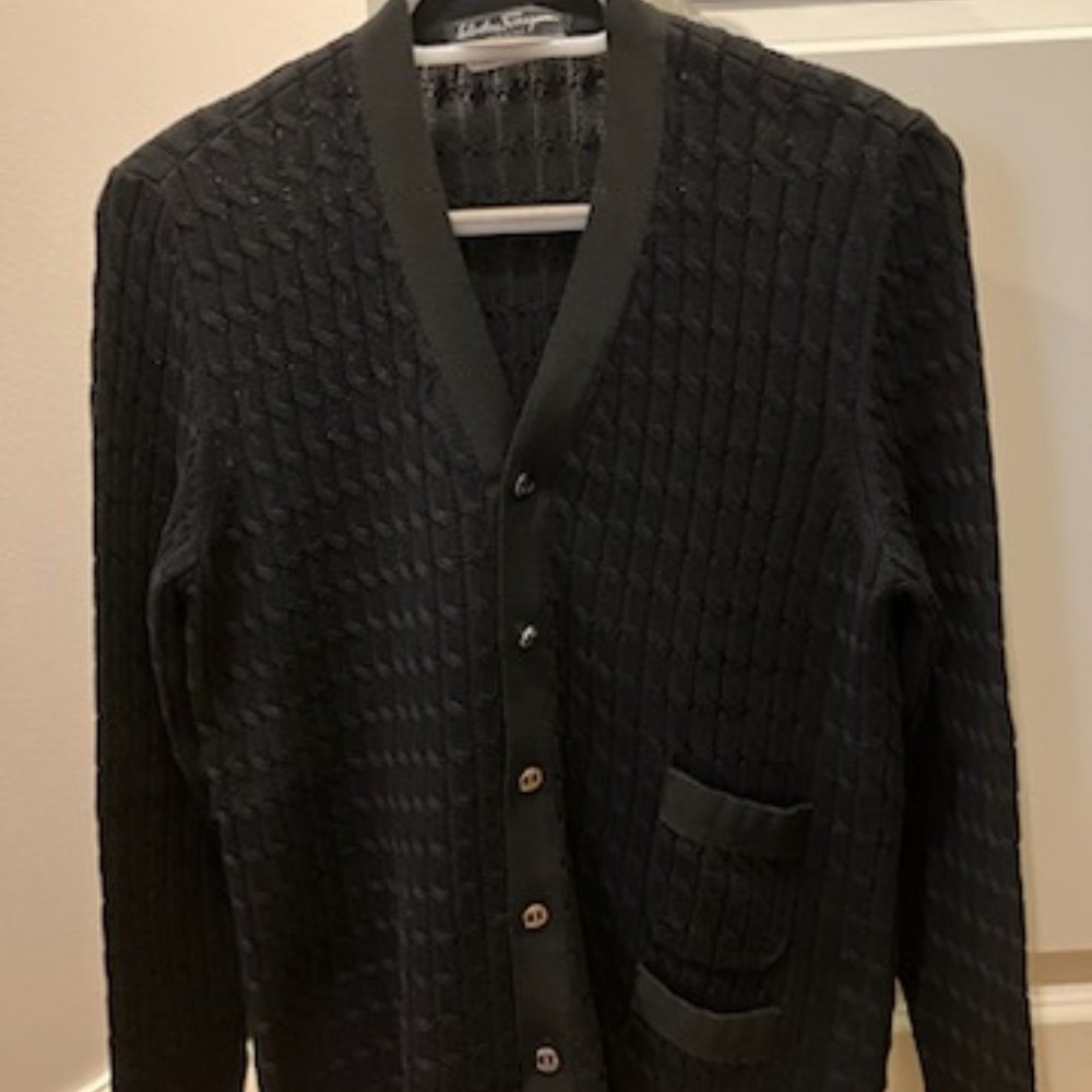 Salvatore Ferragamo Black Cardigan